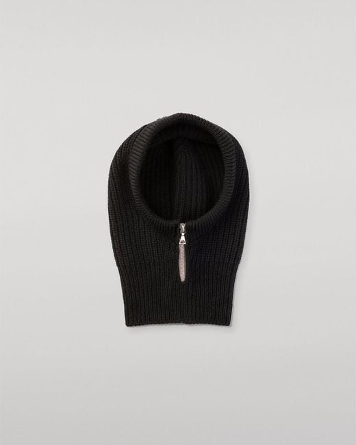 Johnstons Black Nevis Cashmere Hood