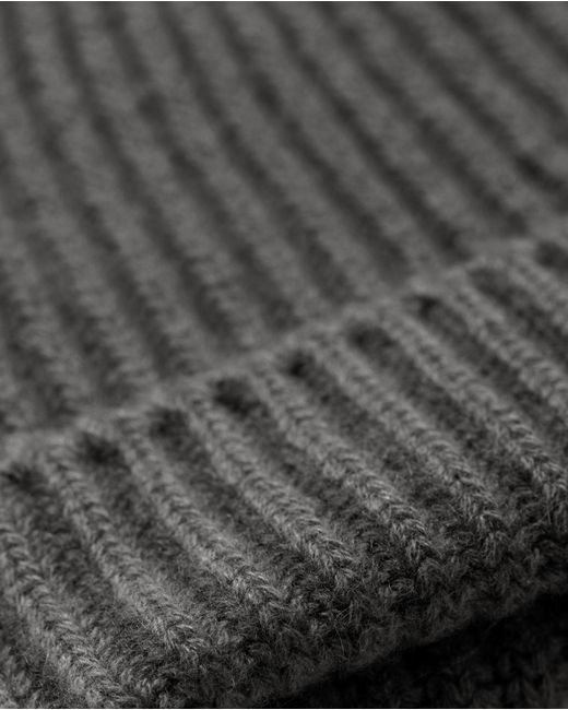 Johnstons Black Lovat Mid Cashmere Hat