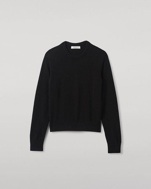 Johnstons Blue Classic Cashmere Round Neck Jumper