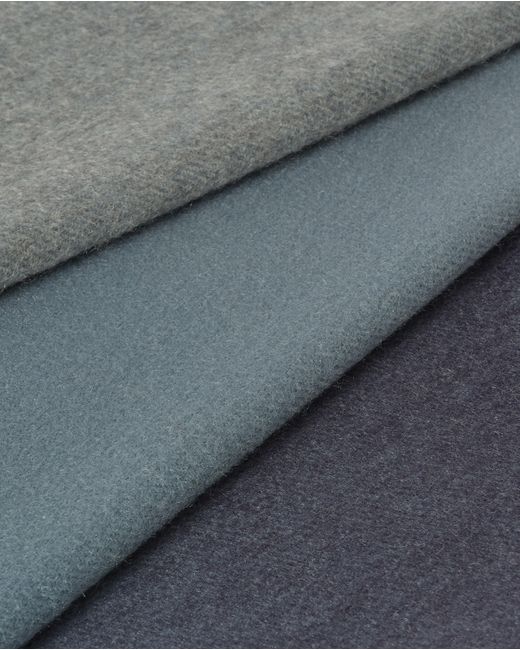 Johnstons Blue Umbra Ombre Cashmere Throw
