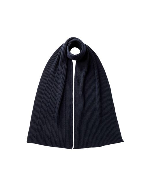 Johnstons of Elgin レディース グレー ワイド・カシミヤ・マフラー