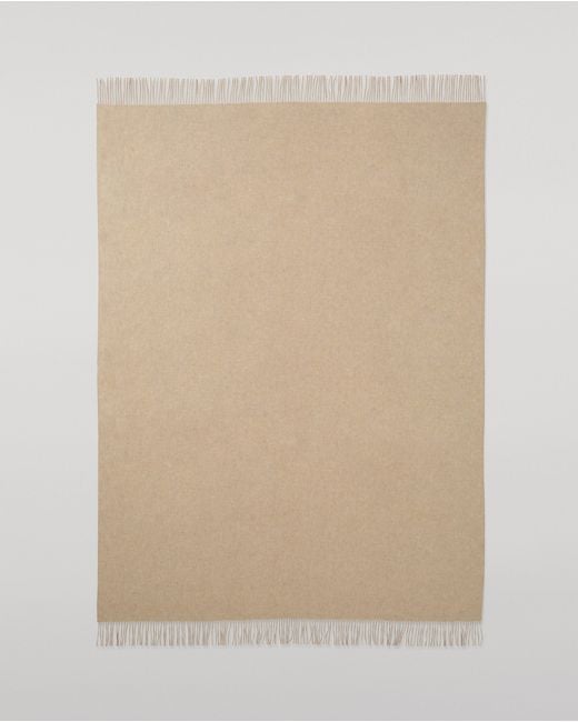 Johnstons Natural Reversible & Cashmere Throw