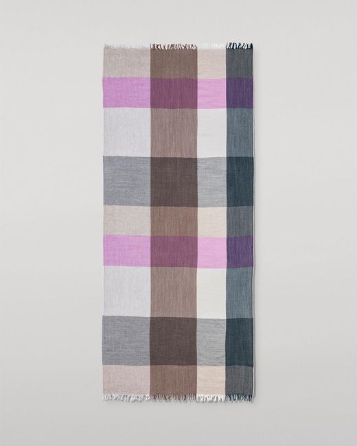 Johnstons Multicolor Ethie Natural & Wool Scarf
