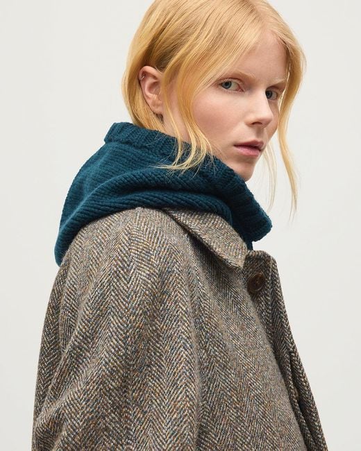 Johnstons Blue Phoebe Luxe Bottle Cashmere Snood