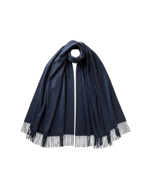 Johnstons Blue Cashmere Stole