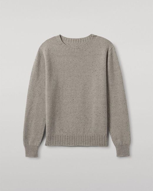 Johnstons Tiree Natural Donegal Cashmere Jumper for men