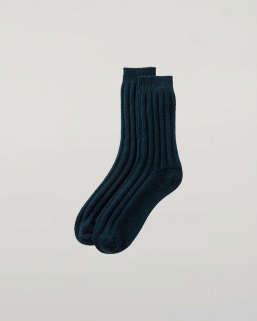 Johnstons Blue Cashmere Lounge Socks Gift Set for men