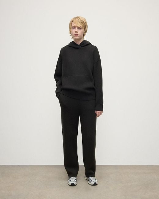 Johnstons Black Double-Face Joggers