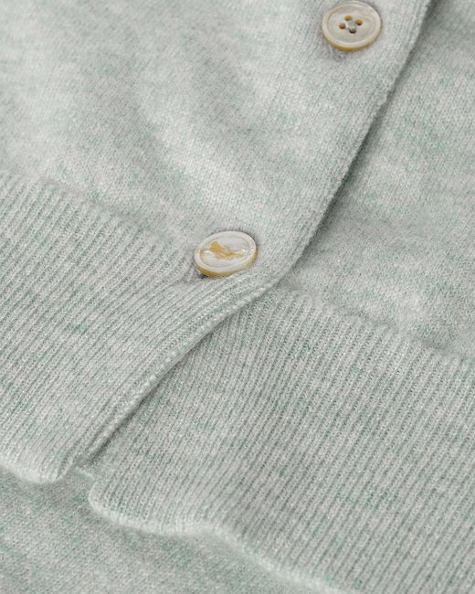 Johnstons Blue Iris Light Classic Cashmere Cardigan