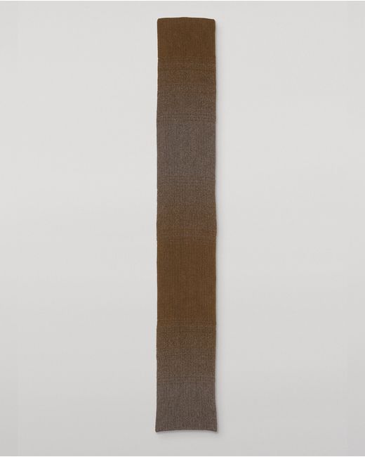 Johnstons Brown Pioneer Ombre Cashmere Scarf for men