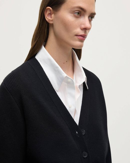 Johnstons White Milano Stitch Cashmere Cardigan