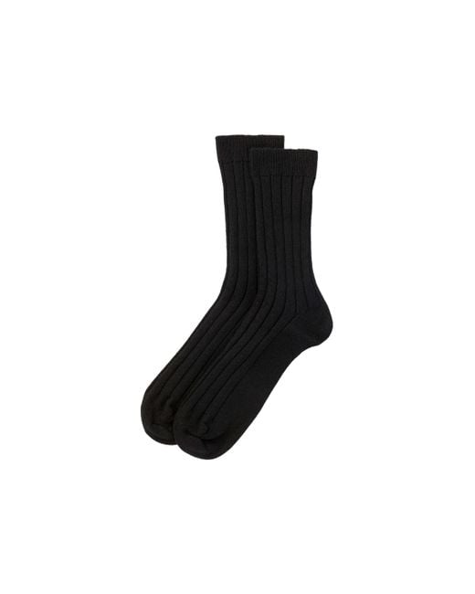 Johnstons Black Cashmere Socks Gift Set M for men