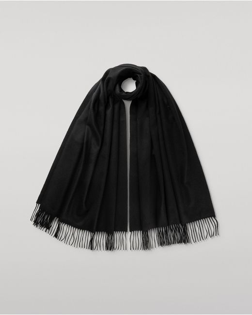 Johnstons Black Cashmere Stole
