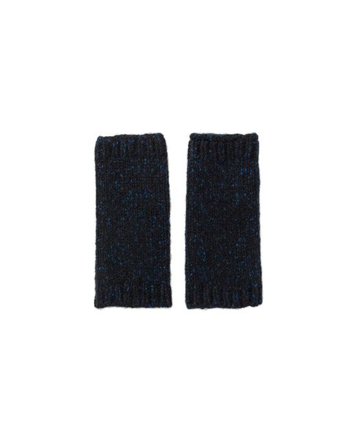 Johnstons Black Donegal Cashmere Wrist Warmers