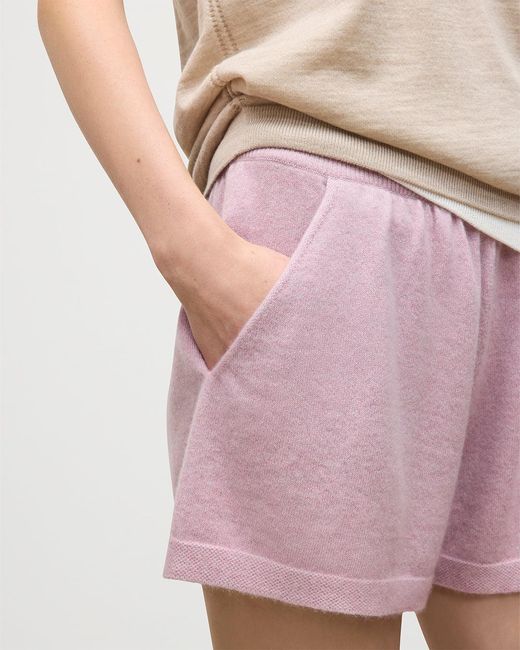 Johnstons Pink Cove Light Cashmere Shorts