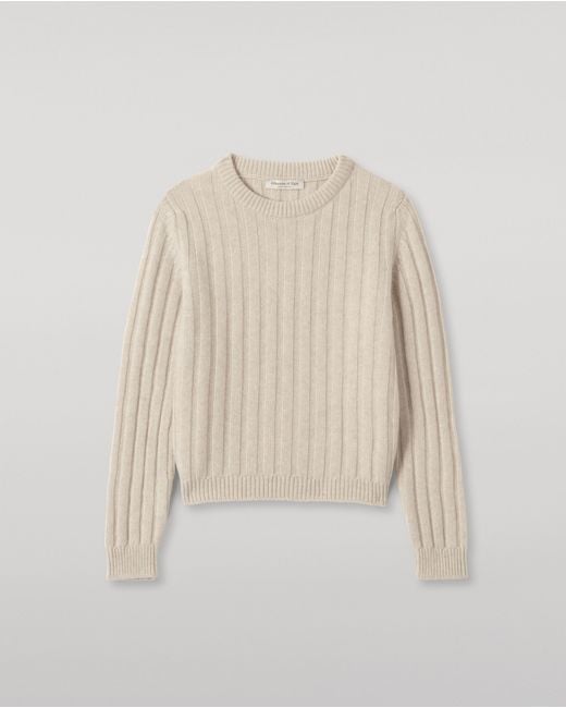 Johnstons Lecht Natural Cashmere Crew Jumper
