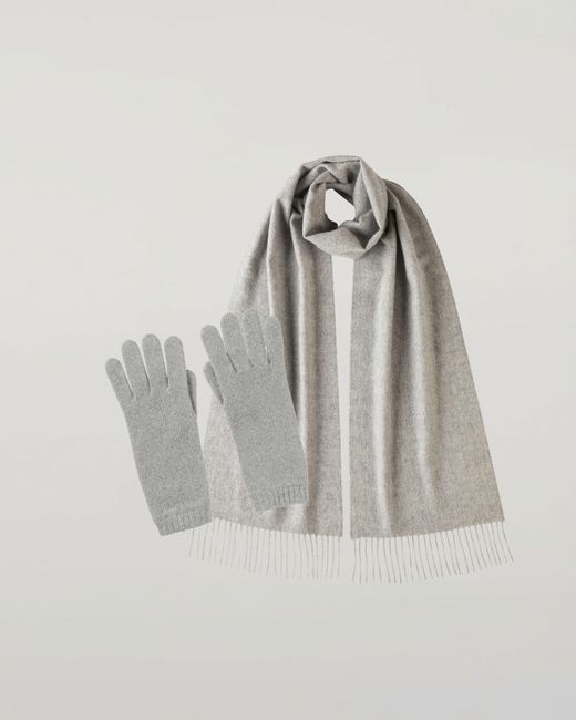 Johnstons Gray Light Cashmere Accessories Gift Set