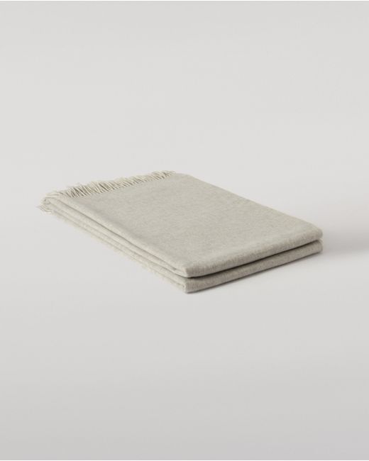 Johnstons Gray Reversible Light & Cashmere Bed Throw