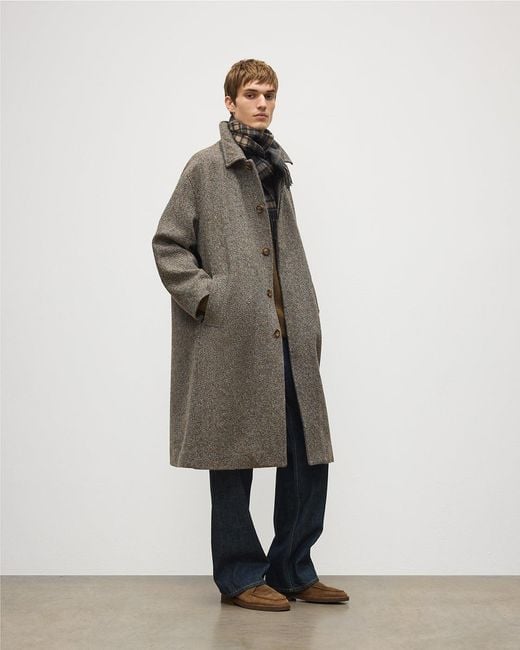 Johnstons Brown Brodie Wool Car Coat