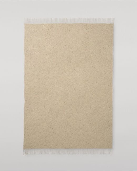 Johnstons Natural Lofty Twill Cashmere Throw
