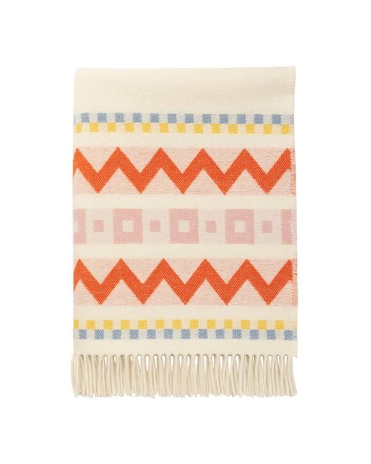 Johnstons Red Children's Zig Zag Blanket