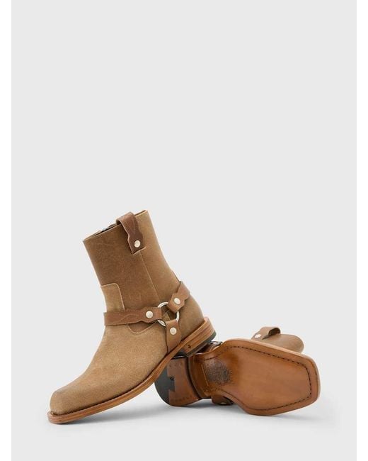 John Varvatos Brown Broome Harness Boot for men