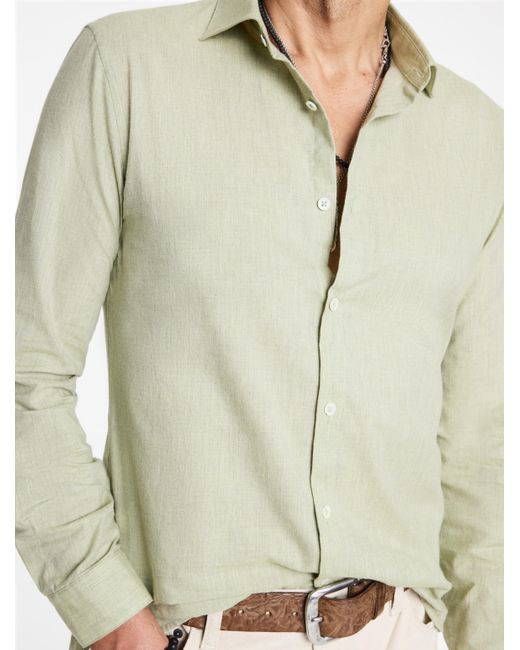 John Varvatos Green Rosedale Shirt for men