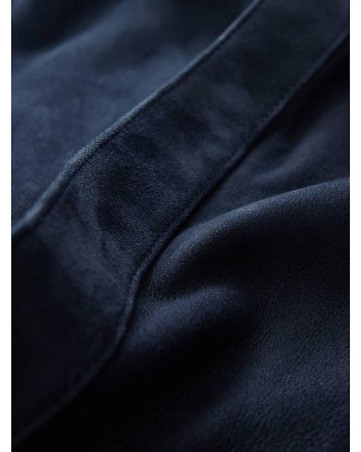 John Varvatos Blue Essex Shearling Jacket for men