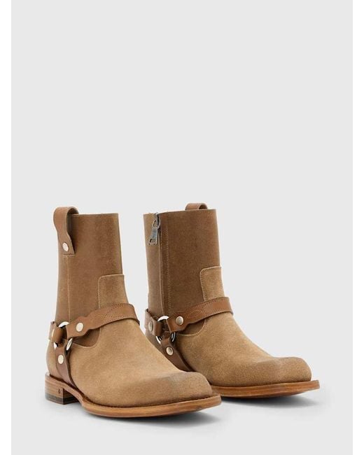 John Varvatos Brown Broome Harness Boot for men