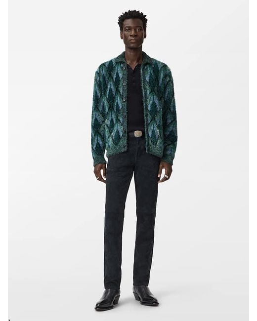 John Varvatos Green Fardella Cardigan for men
