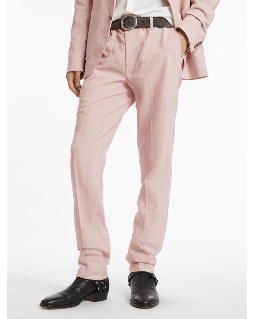 John Varvatos Pink Motor City Pants for men