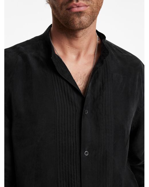 John Varvatos Black Hanover Shirt for men