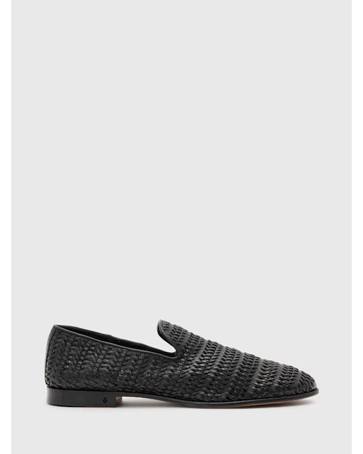 John Varvatos Black Venice Slip-on Loafer for men