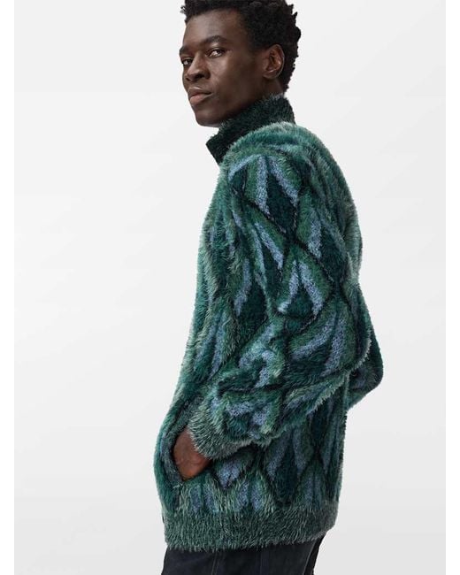 John Varvatos Green Fardella Cardigan for men