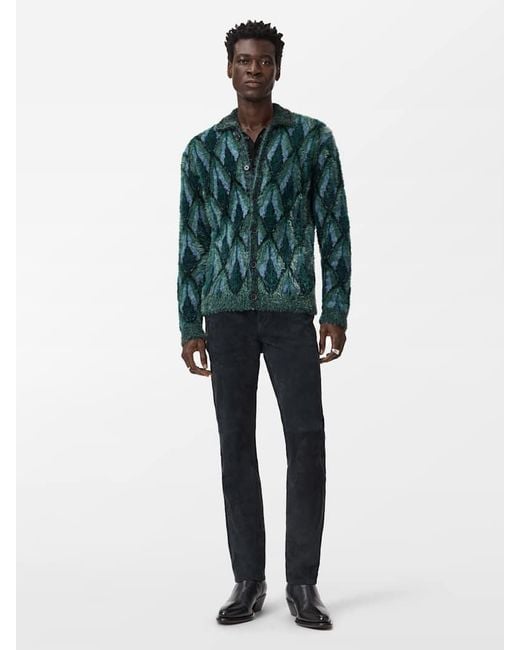 John Varvatos Green Fardella Cardigan for men