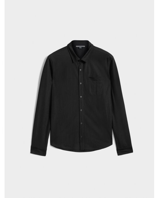 John Varvatos Black Mcgiles Shirt for men