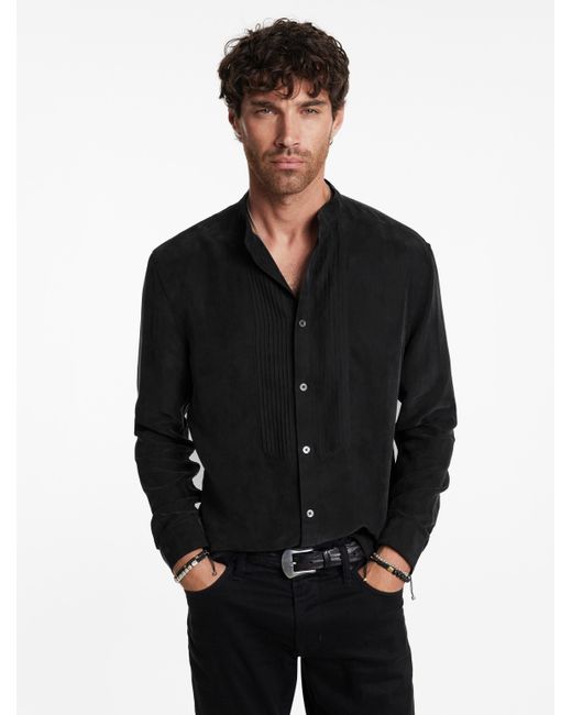 John Varvatos Black Hanover Shirt for men