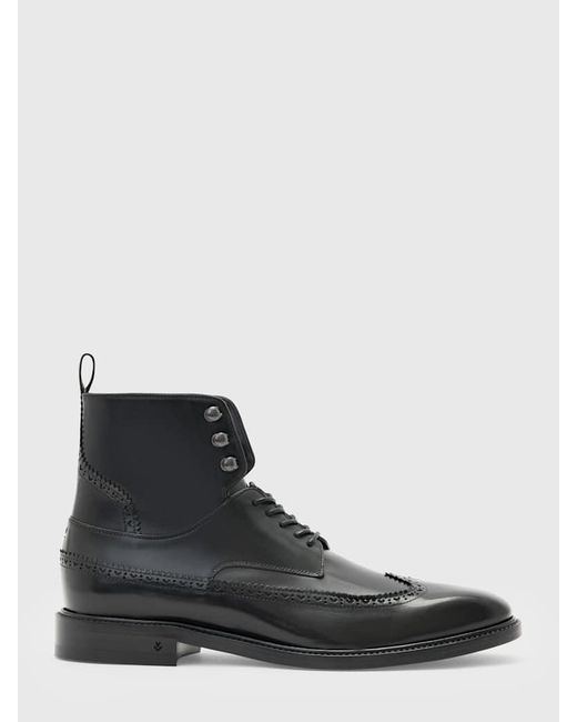 John Varvatos Black Harrison Boot for men