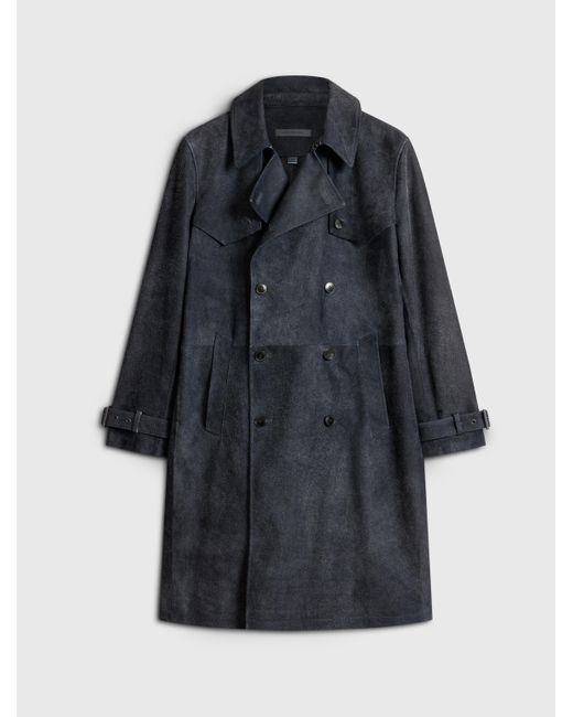 John Varvatos Blue Hackney Coat for men