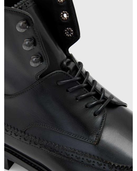 John Varvatos Black Harrison Boot for men