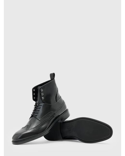 John Varvatos Black Harrison Boot for men