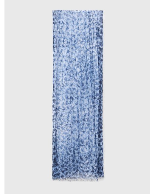 John Varvatos Blue Ascan Tie Dye Scarf for men