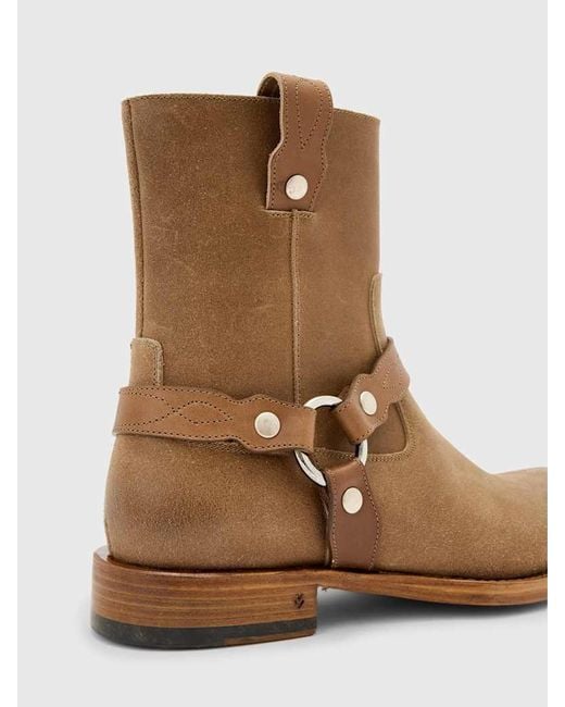 John Varvatos Brown Broome Harness Boot for men