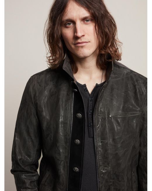 leather jacket with rivets