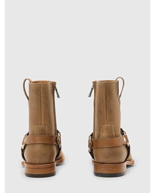 John Varvatos Brown Broome Harness Boot for men