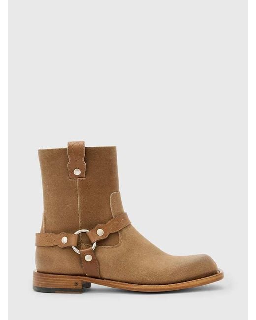 John Varvatos Brown Broome Harness Boot for men