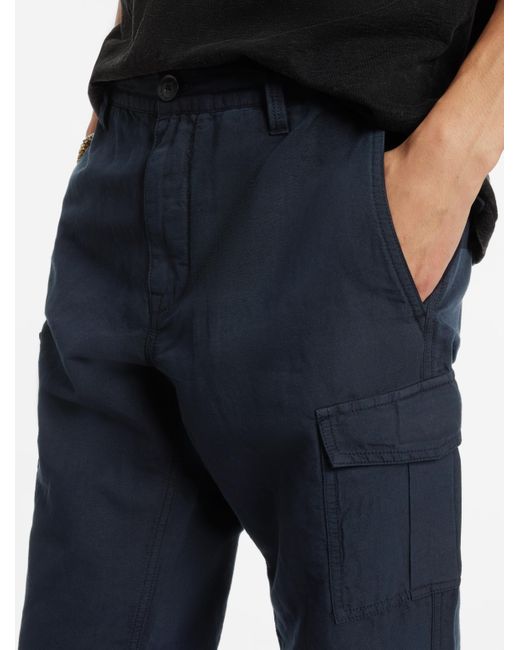 John Varvatos Blue Craig Cargo Pants for men