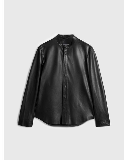 John Varvatos Black Bernard Shirt Jacket for men