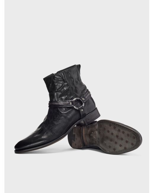 John Varvatos Eldridge Harness Boot in Black for Men Lyst