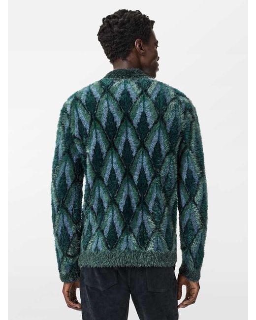 John Varvatos Green Fardella Cardigan for men